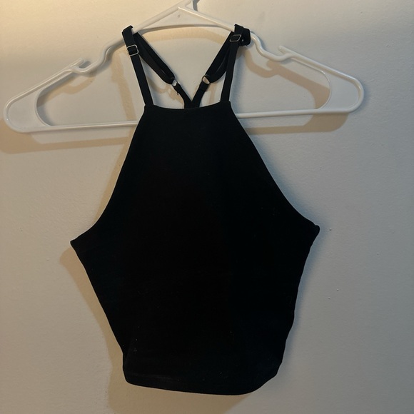 Abercrombie and fitch black halter tank top - Picture 2 of 3